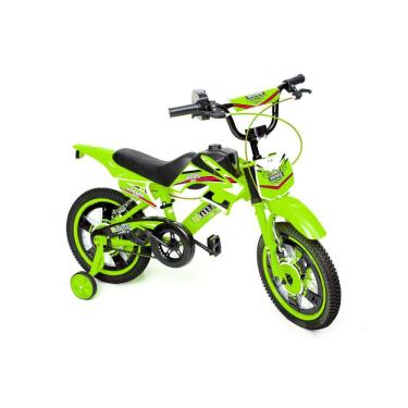 Imagem de Bicicleta infantil Unitoys Moto Cross aro 16 Cor Verde Uni Toys