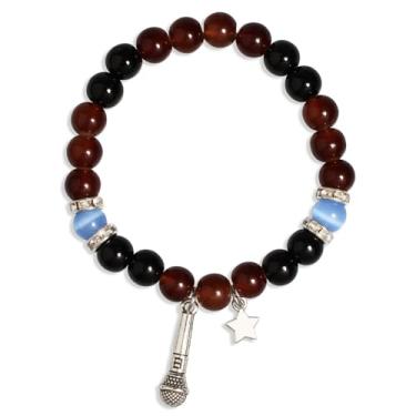 Imagem de QqzsJewls Pulseiras inspiradas na FNAF, presentes de fantasia para fãs de jogos Fnaf, pulseiras de pedras com contas para meninos e meninas, presentes de aniversário de Natal para melhor amiga, irmã,