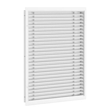 Imagem de Ventilação de parede para sótão de liga de alumínio Hon&Guan para casas, aberturas de galpão para portas interiores [Dimensões externas: 50 x 50 cm h].