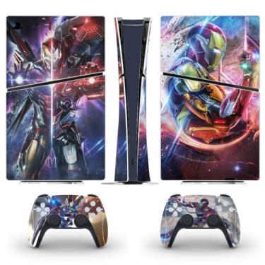 Imagem de PEYANZ Película de vinil compatível com PS5 Slim (edição digital) | Impressão HD, resistente a arranhões, aplicação sem bolhas