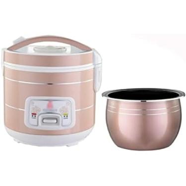 Imagem de Panela de arroz-vapor, panela de arroz antiaderente doméstica, cozimento com uma tecla e preservação automática de calor, 2L