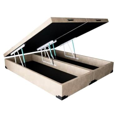 Imagem de Cama Box Baú Queen Size com 48cm de altura total - Reforçada/Blindada