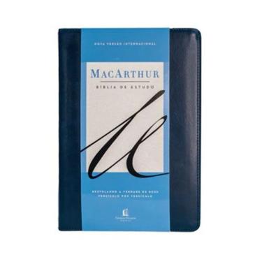 Imagem de Biblia de Estudo Macarthur - Nvi - Couro Soft - Azul - Leitura Perfeita