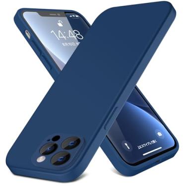Imagem de MIDIIUGCT Projetada para iPhone 14 Pro Max, capa de silicone fina à prova de choque [macia] [antiarranhões] [proteção contra quedas], azul, MUS-XGJ-27-03