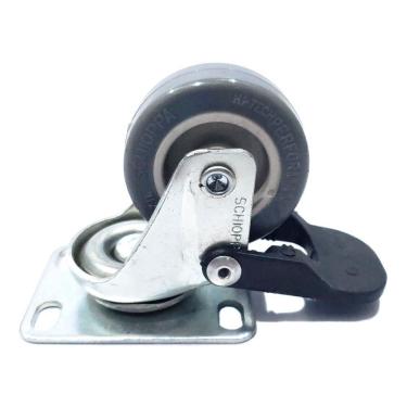 Imagem de Rodízio Giratório Com Freio Até 40 kg 2" - Schioppa GL 210 BP FPI