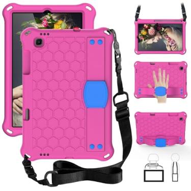 Imagem de Adequado para Samsung Galaxy Tab S6 Lite 2024 2022 2020 10,4 polegadas não tóxico EVA + PC capa protetora para tablet tablet (Rosered-Blue, S6 Lite 2024 10.4)