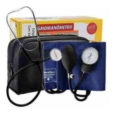 Imagem de Kit Aparelho De Pressão Esfigmomanômetro Com Estetoscópio - ESFS50N