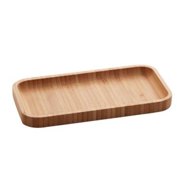 Imagem de Bandeja De Bambu Hire Retangular Pequena 20X10x1,5cm Lyor