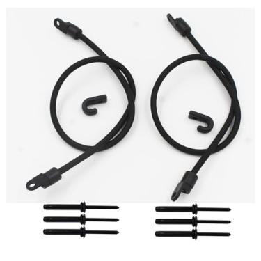 Imagem de Kit de suporte de remo Kayak Kayak Bungee para Kayak – Acessório de ajuste caiaque (pacote com 2) com rebites