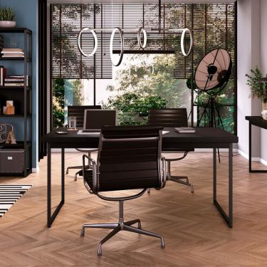Imagem de Mesa para Cozinha Oxford 160 Cm X 90 Cm Preto