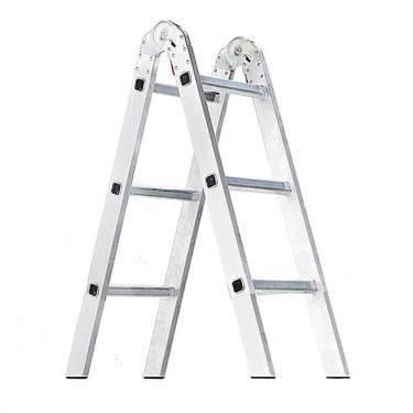 Imagem de Escada de Alumínio 6 Degraus 1,75m De Altura Total