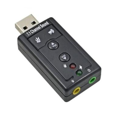 Imagem de Adaptador Placa de Som USB 2.0 P2 Fone e Microfone - TSA
