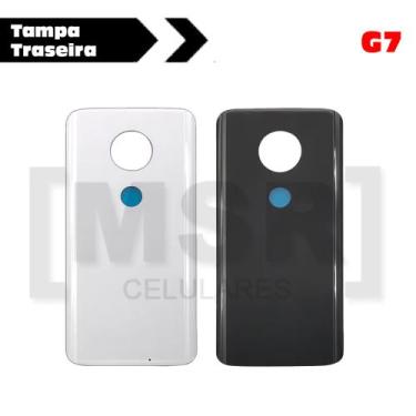 Imagem de Tampa traseira celular MOTOROLA modelo G7, BRANCO