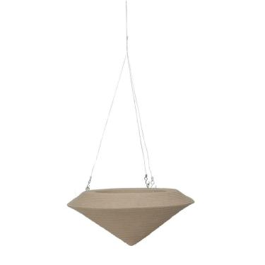 Imagem de Vaso Bali Suspenso 24 X 18 Cm Cor 11 - Granito Areia
