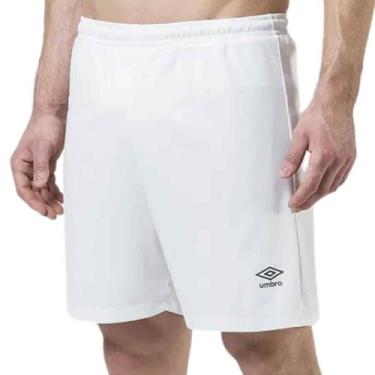 Imagem de Calção Umbro Legacy Futebol Academia Shorts Esportivo, Branco, P