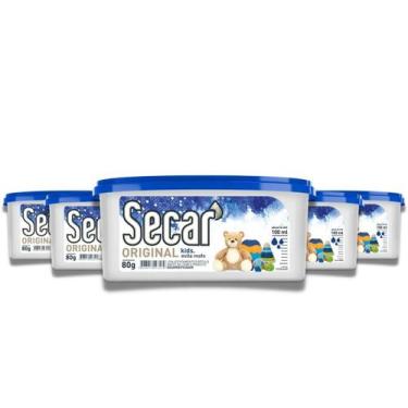 Imagem de Kit com 5 Anti Mofo Secar Original Kids 80g Desumificador Anti Umidade