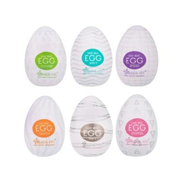 Imagem de Kit 6 Egg Masturbador Masculino Magical Kiss Ovo Sex Shop - Smart Inte