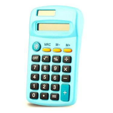 Imagem de Calculadora Digital de Bolso Portátil 8 Dígitos Colorida - Fx, Verde