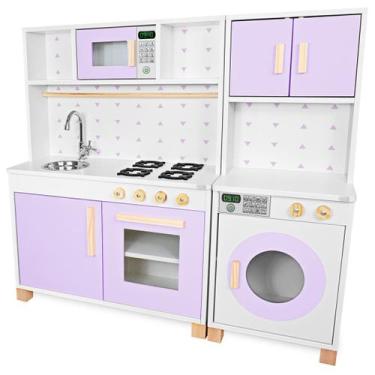 Imagem de Kit Cozinha Infantil e Máquina de Lavar Infantil - Eita Casa Perfeita,