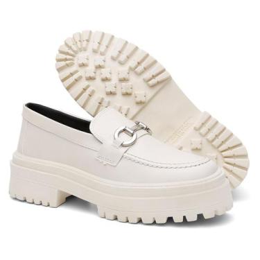 Imagem de Sapato Oxford Form's Casual Mocassim Feminino Sola Tratorada Preto 025