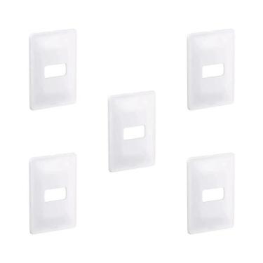 Imagem de Kit 5 Placas 4X2 P 1 Mód Branco C Suporte Zeffia Pial 680181 - Pial Le