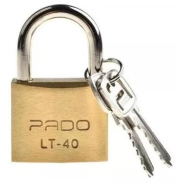 Imagem de Cadeado Latão Pado Resistente Com Duas Chaves Lt 40mm