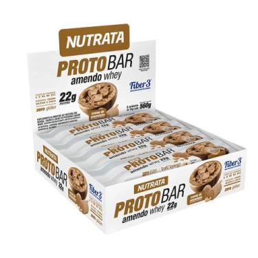 Imagem de Barra de Proteína Protobar Amendo Whey Display com 9 un de 70g - Nutra