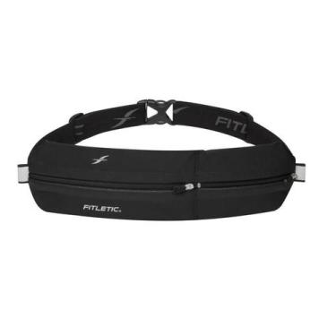 Imagem de Pochete Para Corrida Bolt Ziper Preto Fitletic, Neoprene, Preto, Cintu
