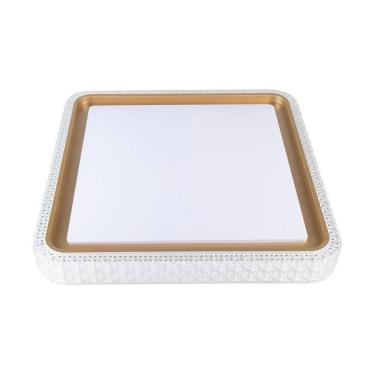 Imagem de Plafon Nordecor Kenle 2668 Quadrado Led Bivolt Dourado Fosco Dourado Fosco 2668