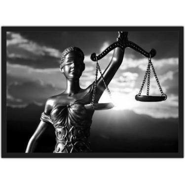 Imagem de Quadro Decorativo Direito Advocacias Escritórios Deusa Da Justiça Deco