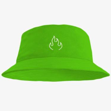 Imagem de Boné Chapéu Bucket Hat Estampado Fogo - MP Moda Masculina, Único, Verd
