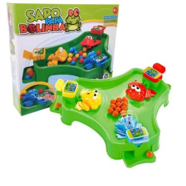 Imagem de Jogo Sapo Papa Bolinhas Brinquedo Infantil Divertido Bolas - Braskit