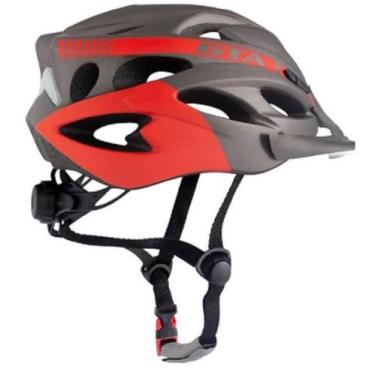 Imagem de Capacete GTA MTB NX Led, 58-62, Cinza, Vermelho