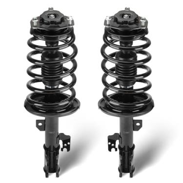 Imagem de Conjunto completo de suportes dianteiros com amortecedor de mola de bobina compatível com Toyota Sienna 7 2007-2010 assentos de passageiro (FWD), substituição 172363 172364, 2 peças