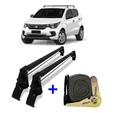 Imagem de Rack De Teto Fiat Mobi 16 Até 19 Bagageiro + 1 Cinta Catraca - Vhip