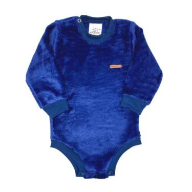 Imagem de Body Básico Fleece Liso Bodie Peluciado Quentinho Bebê - Fofotinhos, A