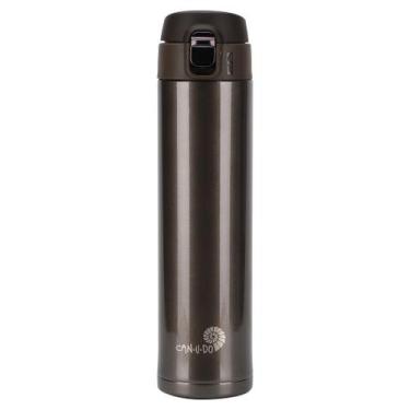 Imagem de Garrafa de Inox 500ml Fast Click - can.u.do, Marrom
