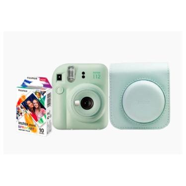 Imagem de Câmera Instax Mini 12 Fujifilm Verde Com Bolsa + 10 Filmes