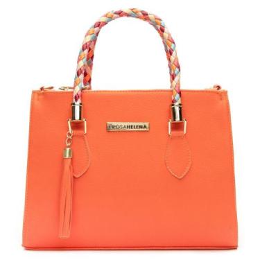 Imagem de Bolsa feminina colors zíper e bolso interno - ROSA, Laranja