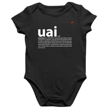 Imagem de Body Bebê Algodão Uai - Significado - Foca na Moda, Preto, G