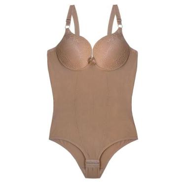 Imagem de Lingerie Plus Size Sinta Modeladora Feminina Body Cetinete XG - Empóri