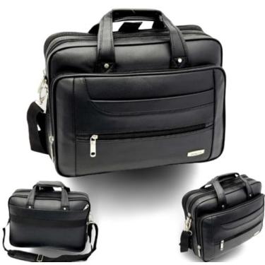 Imagem de Pasta Mala Bolsa Executiva Masculina Trabalho Alça Mão Ombro - PT0284