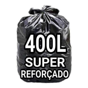 Imagem de Sacos De Lixo 400 Litros  Super Reforçado 50 Un Fabricante - HIGIPACK