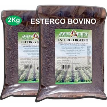 Imagem de Adubo E Composto Orgânico 2kg Esterco Bovino Leiteiro - AGROADUBO