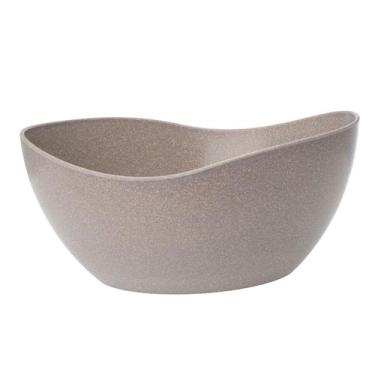 Imagem de Tigela saladeira bowl oval 1,9lt  servir cinza petra - Evo