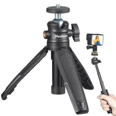 Imagem de Mini tripé extensível para câmera, tripé de bastão de selfie com cabeça esférica rotativa de 360°, tripé de haste de extensão de parafuso de 1/10.2 cm para câmera de ação GoPro AKASO Insta360 DJI Osmo