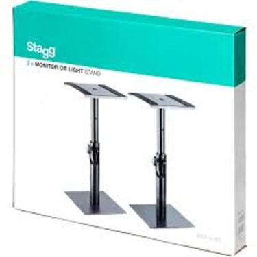Imagem de Par de Suporte de Mesa para Monitor de Referência Stagg SMOS-05 SET