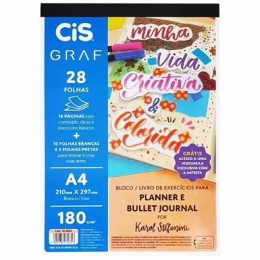 Imagem de Bloco Planner e Bullet Jornal A4 180g/m² Graf - 20 Folhas - Cis
