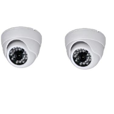 Imagem de Camera Dome Infra Vermelho 24 Leds HD Kit 2 Uni - Luatek