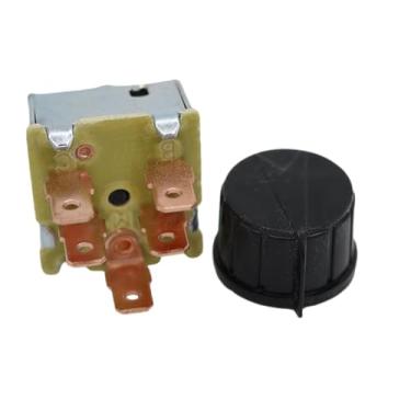 Imagem de TTDYKX Interruptor rotativo de ar condicionado de 3 velocidades 3159722 compatível com Universal 'INDAK' Seasons 35702 MEI 1151 Honda 00091-31511 Red Dot 71R1150 Freightliner INM2G754A Kenworth